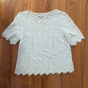 Gorgeous lace crop top size M